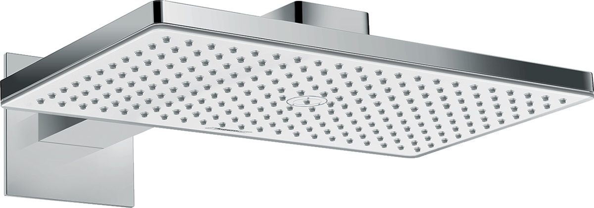 Hansgrohe Rainmaker Select soffione doccia 46.6x27 cm rettangolare cromo-bianco 24003400