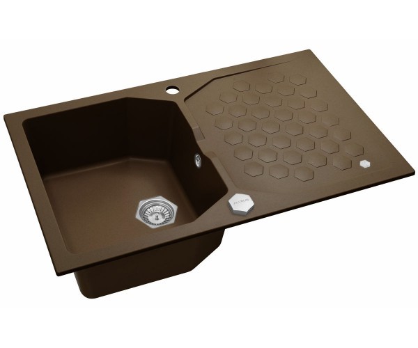 Alveus Sensual lavello in granito 85x52 cm marrone 4303003