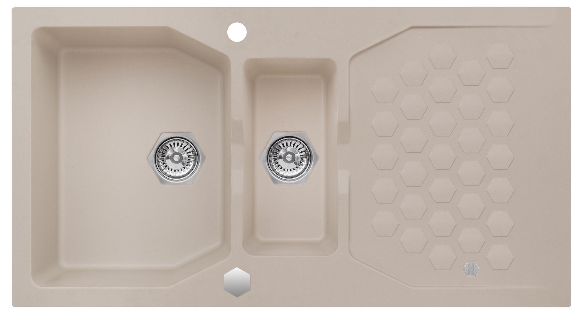 Alveus Sensual lavello in granito 98x52 cm beige 4307002