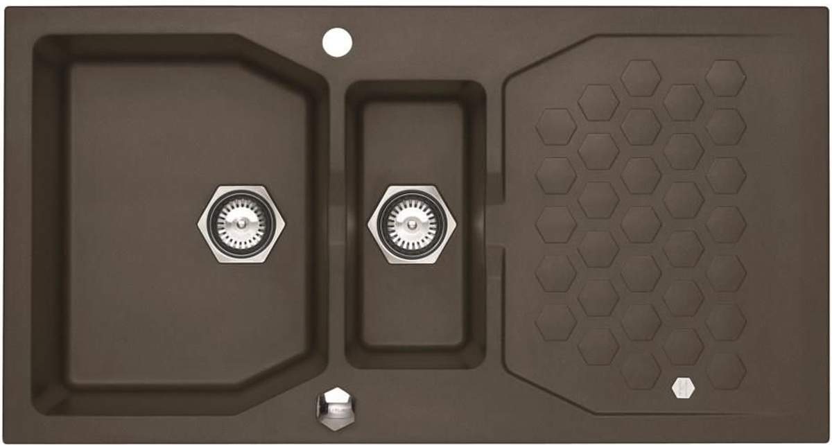 Alveus Sensual lavello in granito 98x52 cm marrone 4307003
