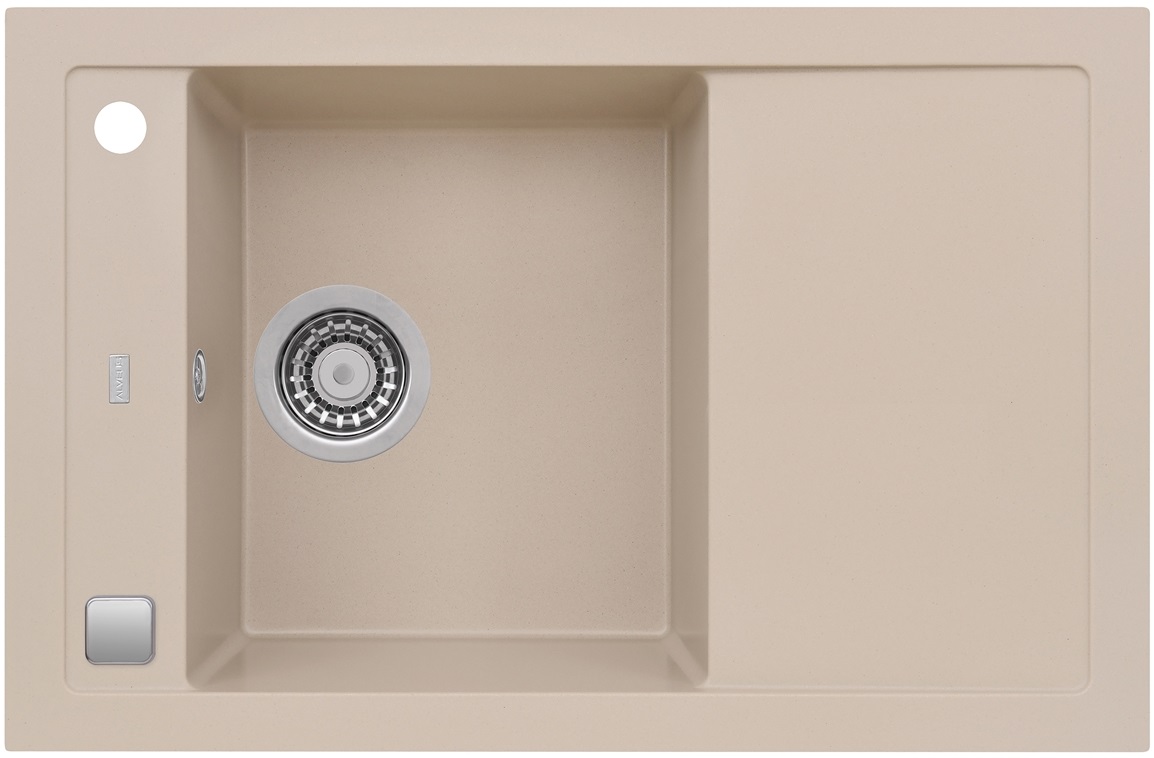 Alveus Formic lavello in granito 76x50 cm grigio/grafite/inox 4403002