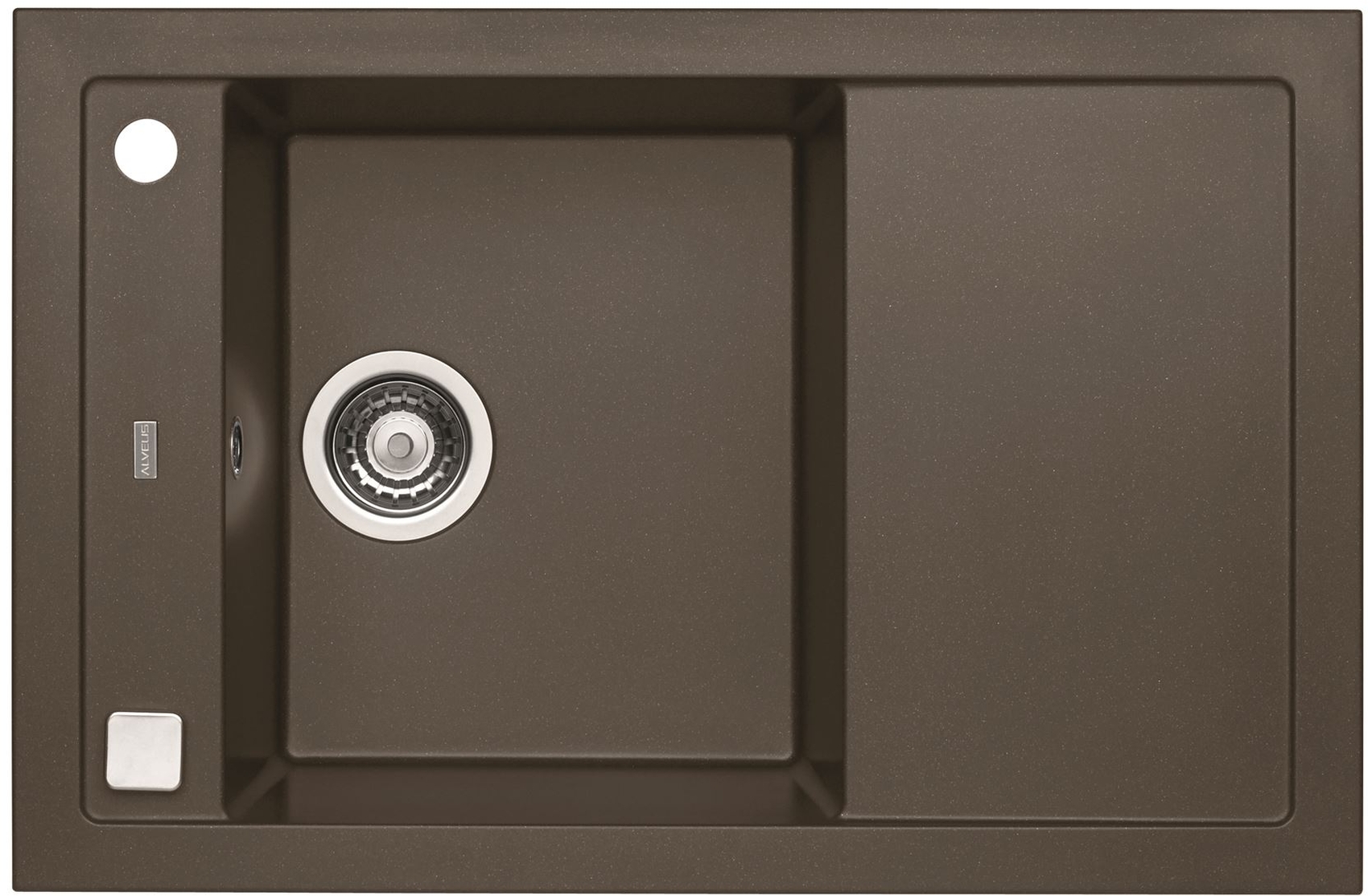 Alveus Formic lavello in granito 76x50 cm marrone 4403003