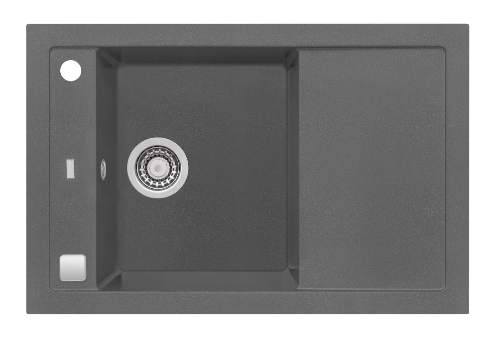 Alveus Formic lavello in granito 76x50 cm grigio/grafite/inox 4403004