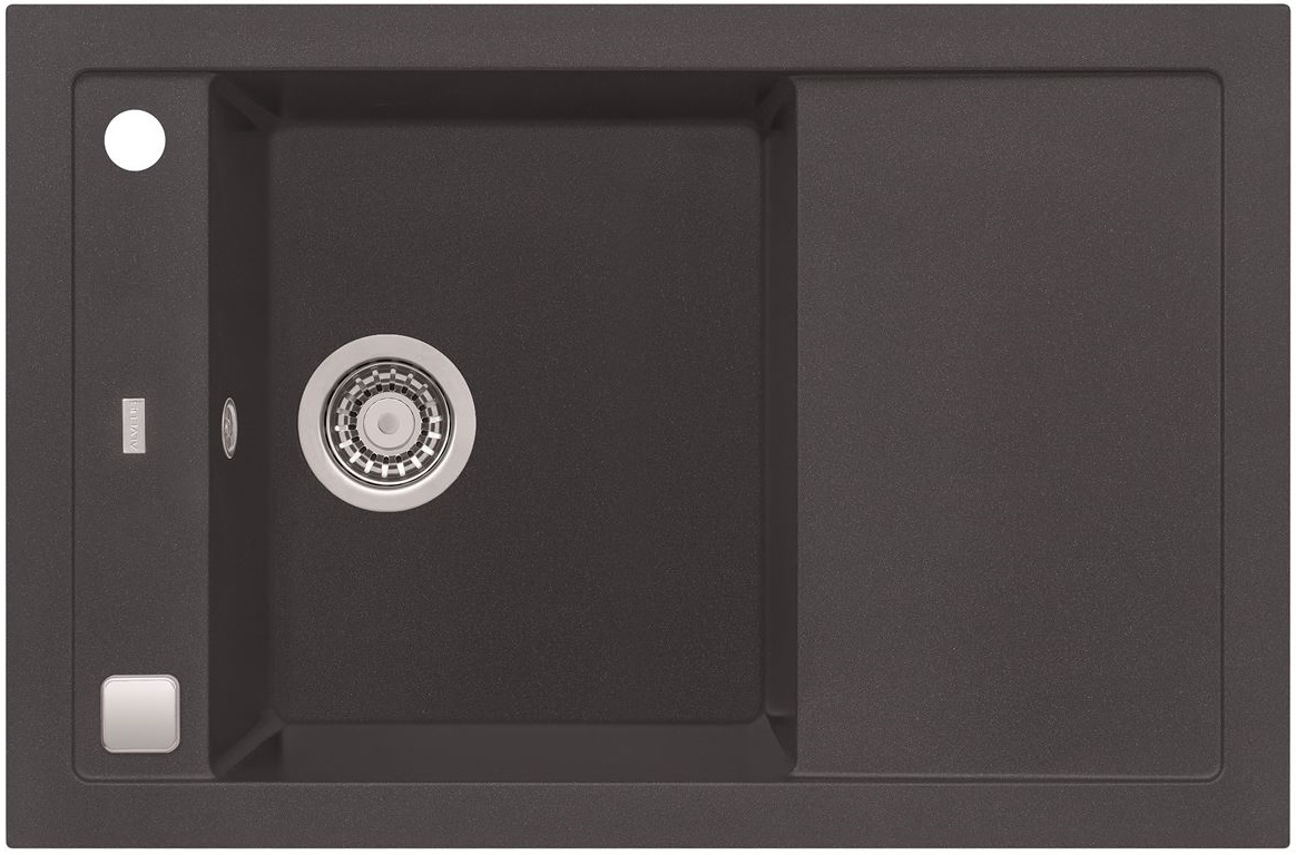 Alveus Formic lavello in granito 76x50 cm grigio/grafite/inox 4403005