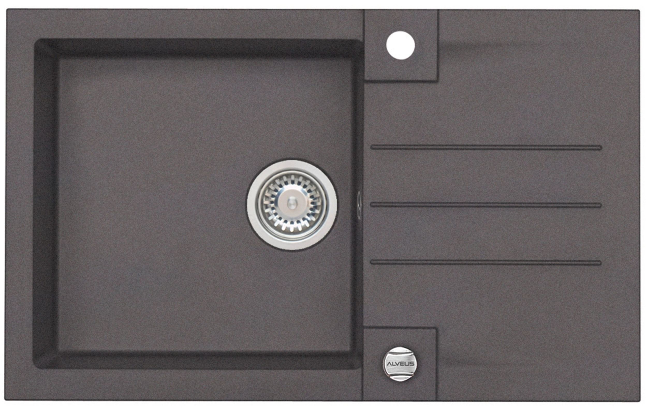 Alveus Rock lavello in granito 78x48 cm marrone 4203003