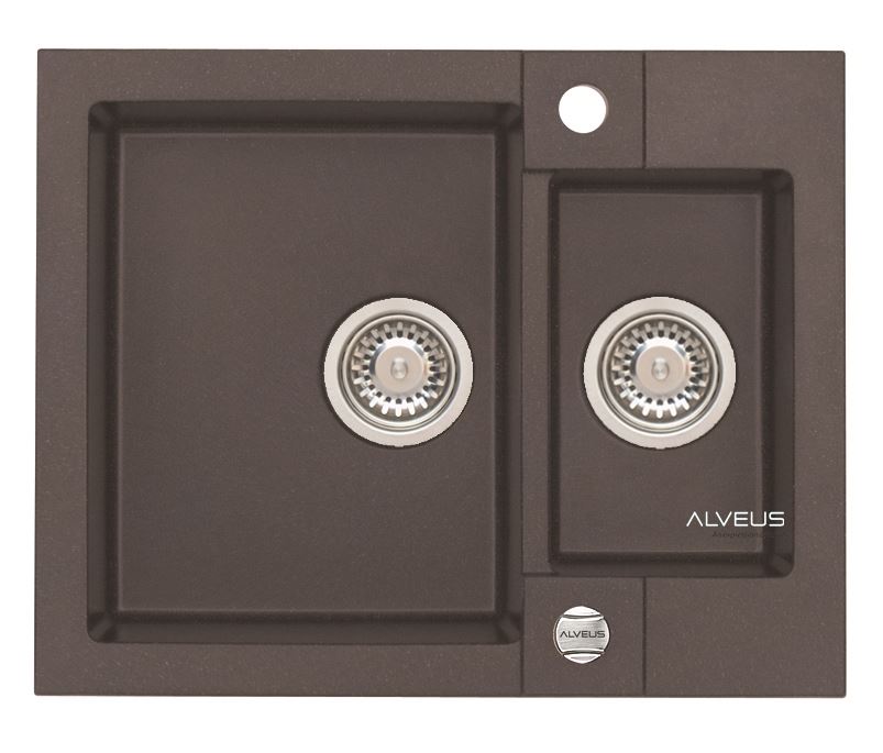 Alveus Rock lavello in granito 59.5x47.5 cm marrone 4218003
