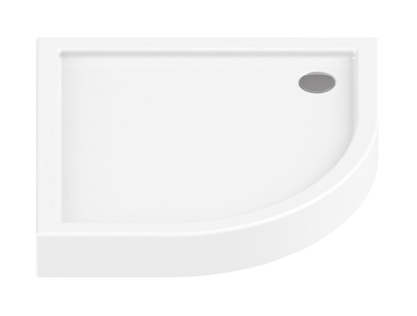 New Trendy Columbus piatto doccia semicircolare 80x80 cm bianco B-0316