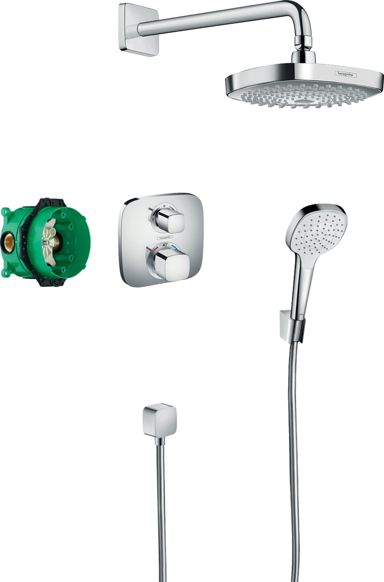 Hansgrohe Croma set doccia da incasso con termostato cromo 27294000