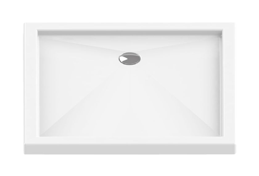 New Trendy Cantare piatto doccia rettangolare 120x80 cm bianco B-0142