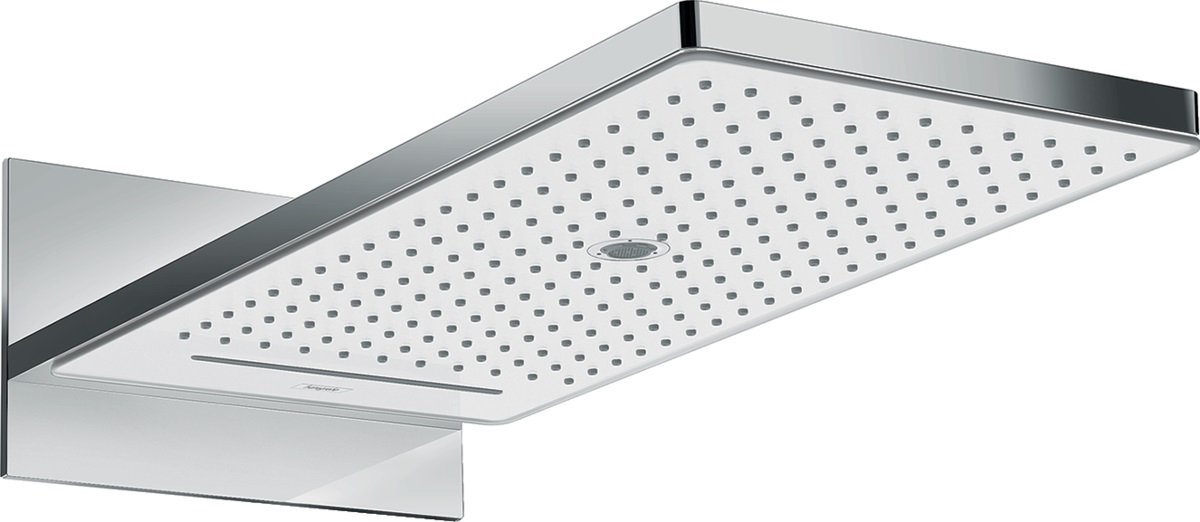 Hansgrohe Rainmaker Select soffione doccia 58x26 cm rettangolare cromo-bianco 24011400