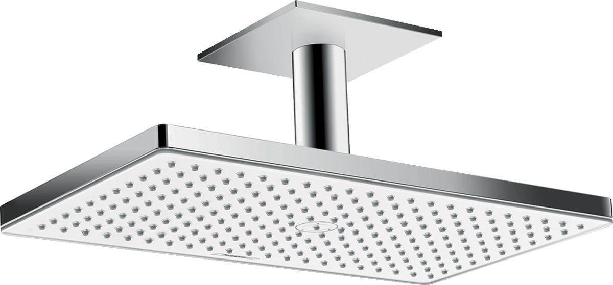 Hansgrohe Rainmaker Select soffione doccia 46.6x27 cm rettangolare cromo-bianco 24012400