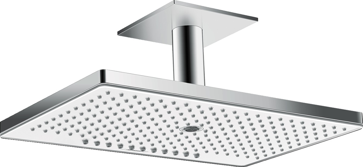 Hansgrohe Rainmaker Select soffione doccia 46.6x30 cm rettangolare cromo-bianco 24016400