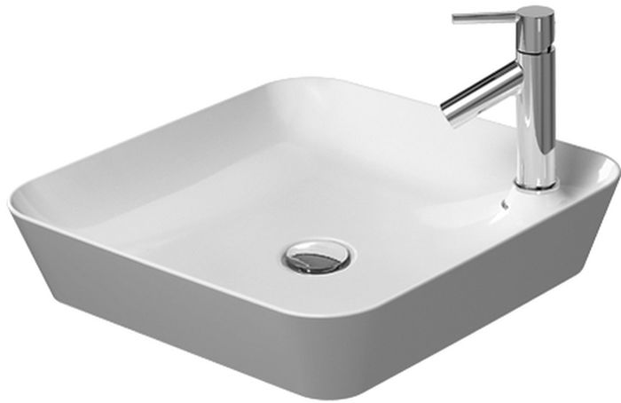 Duravit Cape Cod lavabo 46x46 cm quadrata da appoggio bianco 23404600001