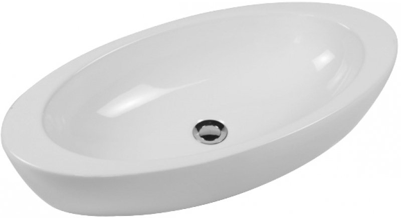 Hatria Nido lavabo 75x37 cm ovale da appoggio bianco Y0R201