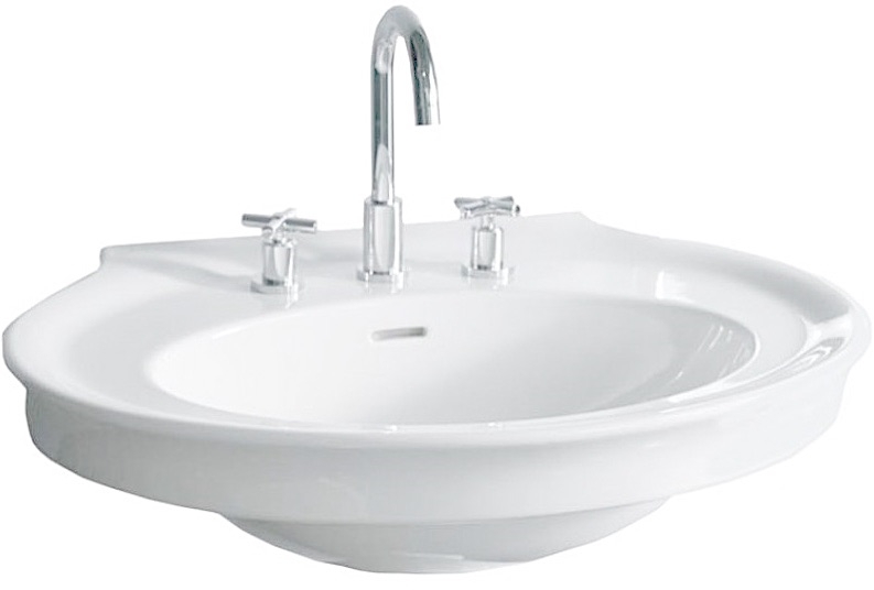 Hatria Dolcevita lavabo 75x57.5 cm semicircolare a parete bianco Y0EW01