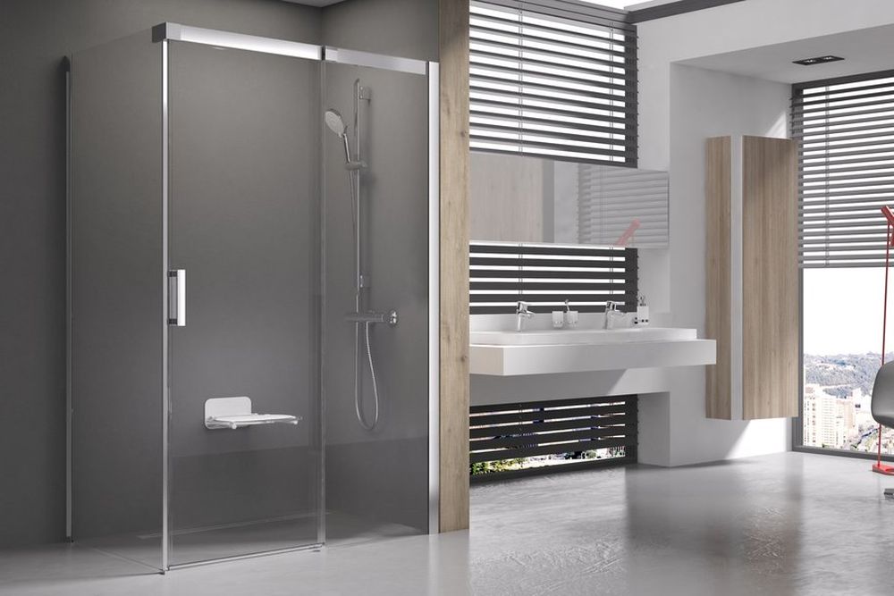 Ravak Matrix box doccia 100x80 cm rettangolare satinato opaca/vetro trasparente 0WPA4U00Z1