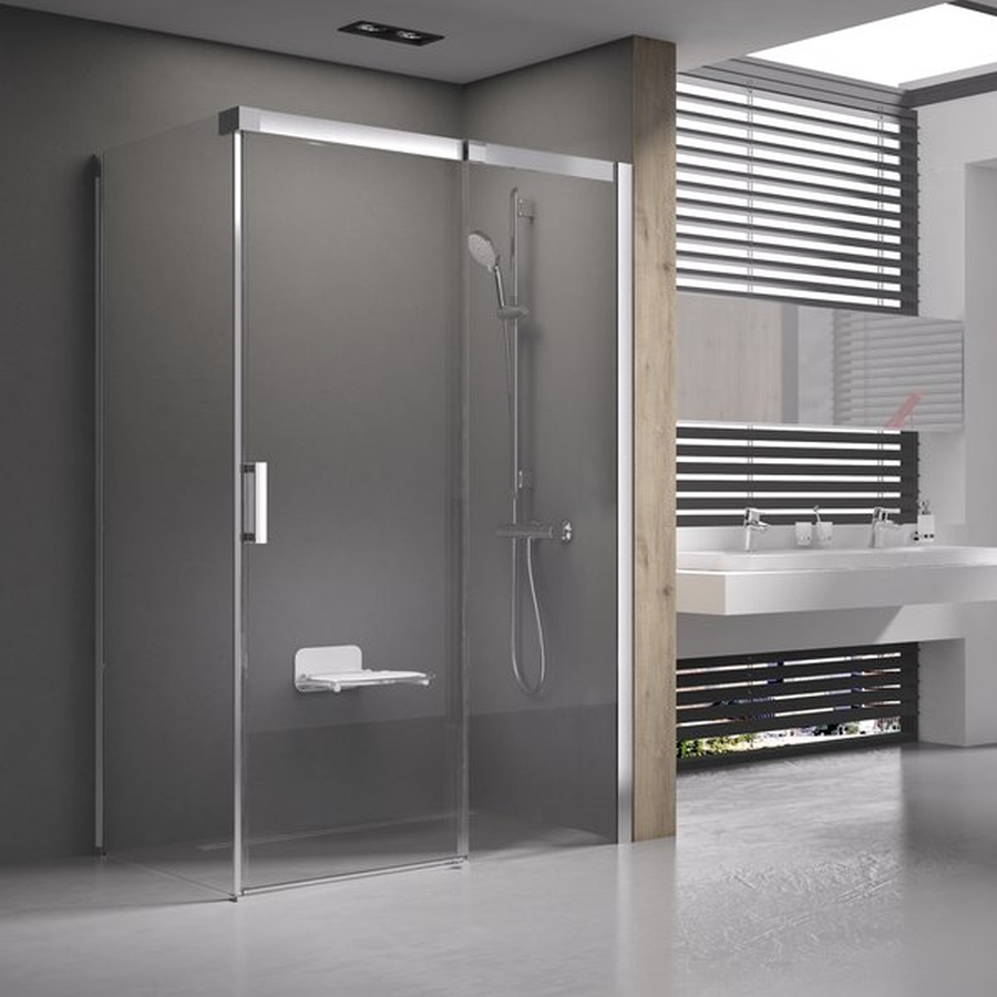 Ravak Matrix box doccia 110x80 cm rettangolare alluminio lucida/vetro trasparente 0WPD4C00Z1