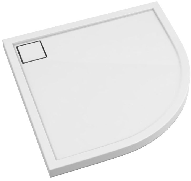 Schedpol Omega piatto doccia semicircolare 90x90 cm bianco 3.0455