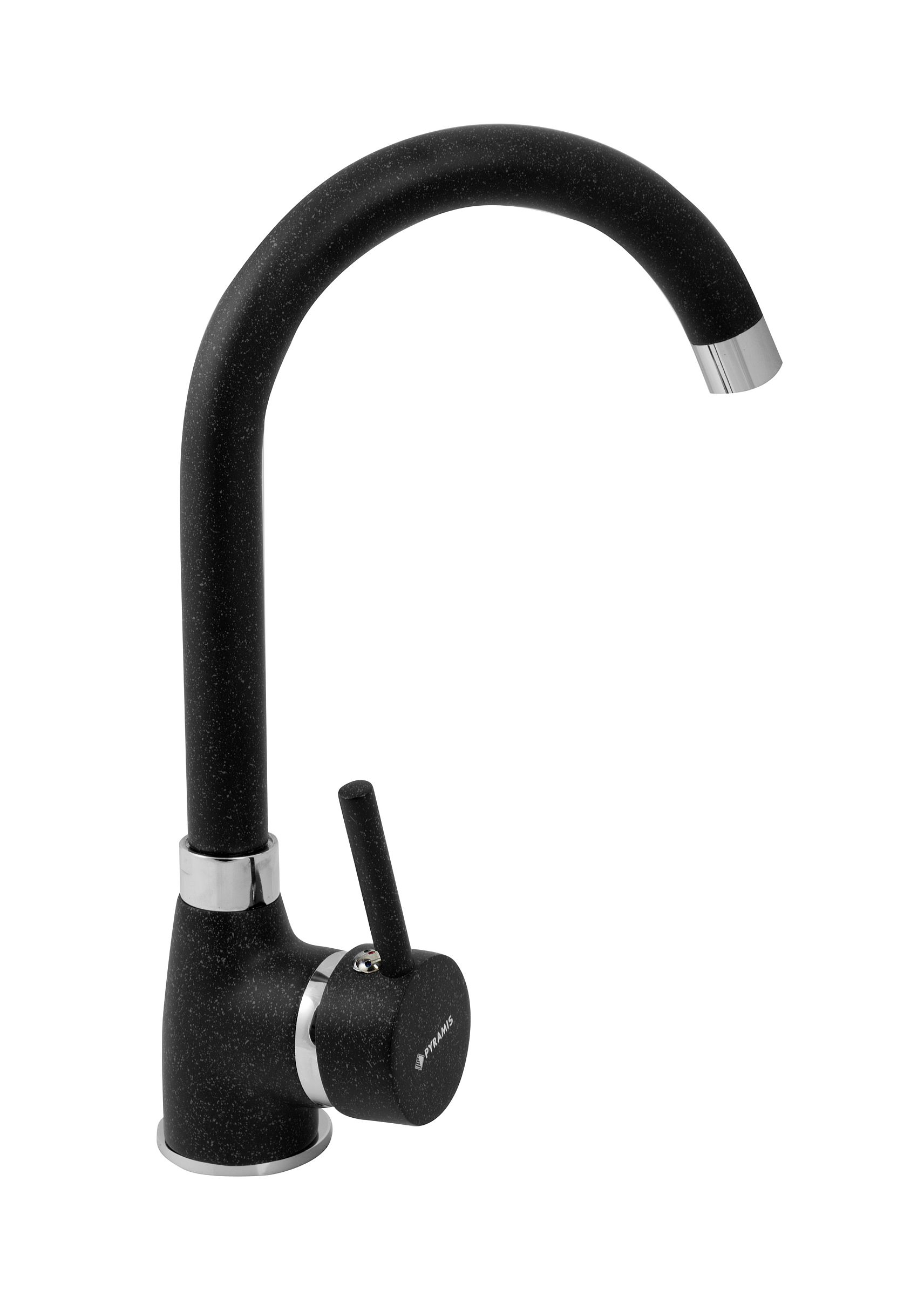 Pyramis Bello rubinetto da cucina verticale nero 090911938