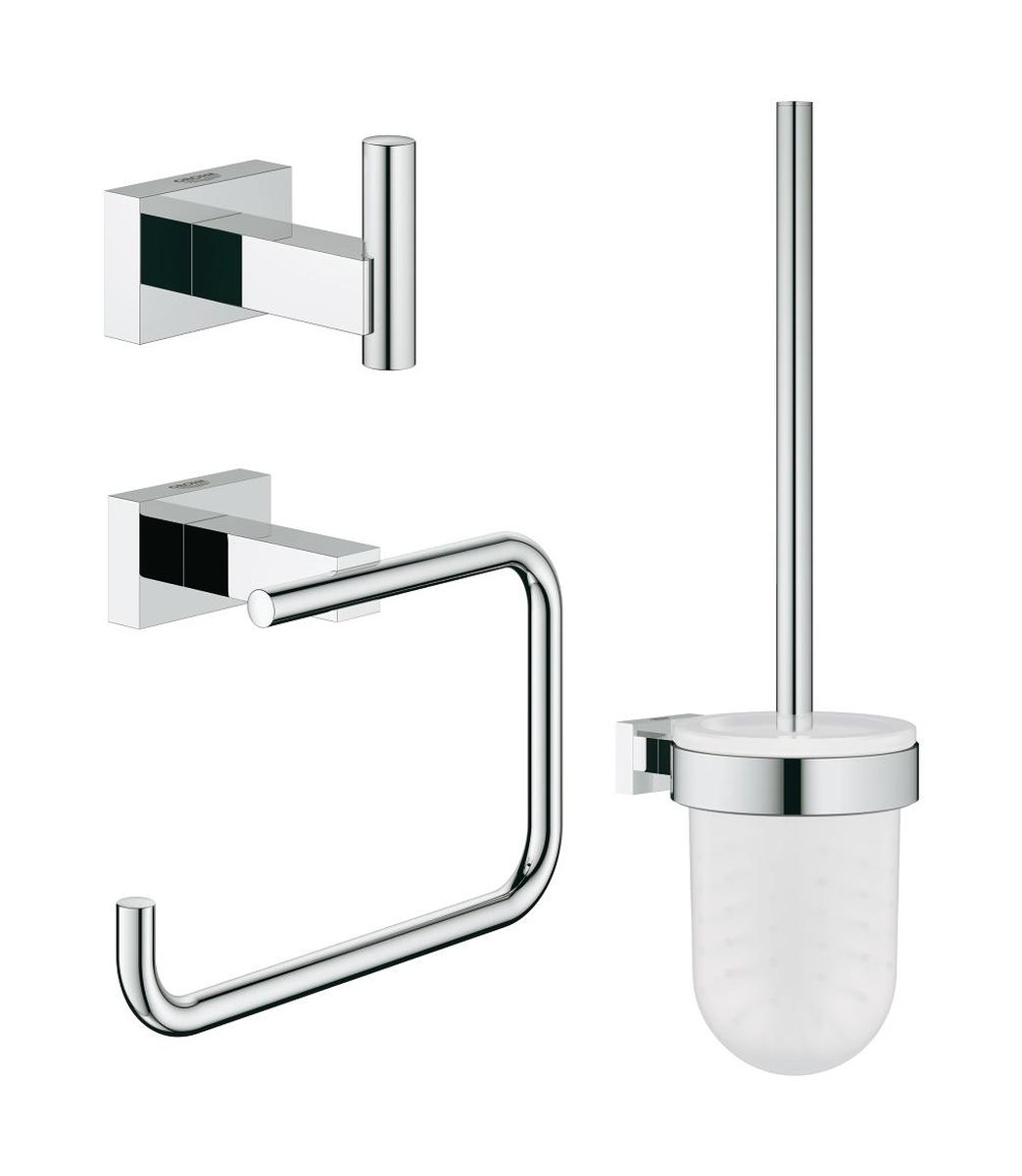 Grohe Essentials set di accessori 3 in 1 StarLight Chrome 40757001