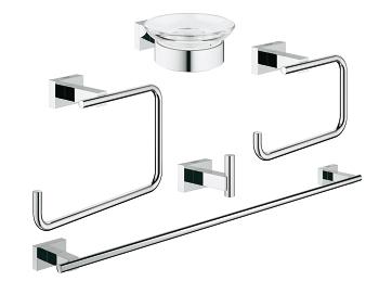 Grohe Essentials set di accessori 5 in 1 StarLight Chrome 40758001