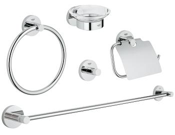 Grohe Essentials set di accessori 5 in 1 StarLight Chrome 40344001