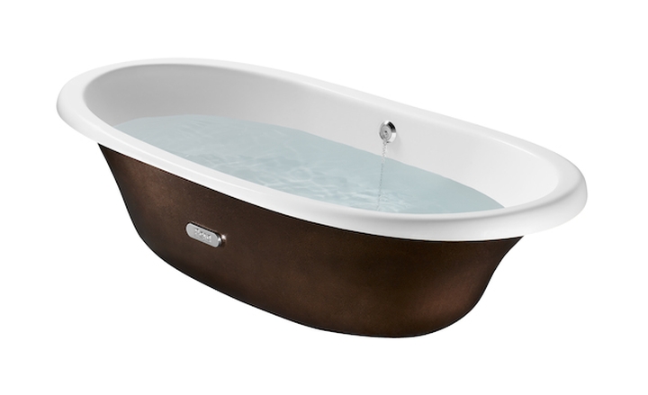 Roca Newcast vasca da bagno freestanding 170x85 cm ovale bicolore A233650008