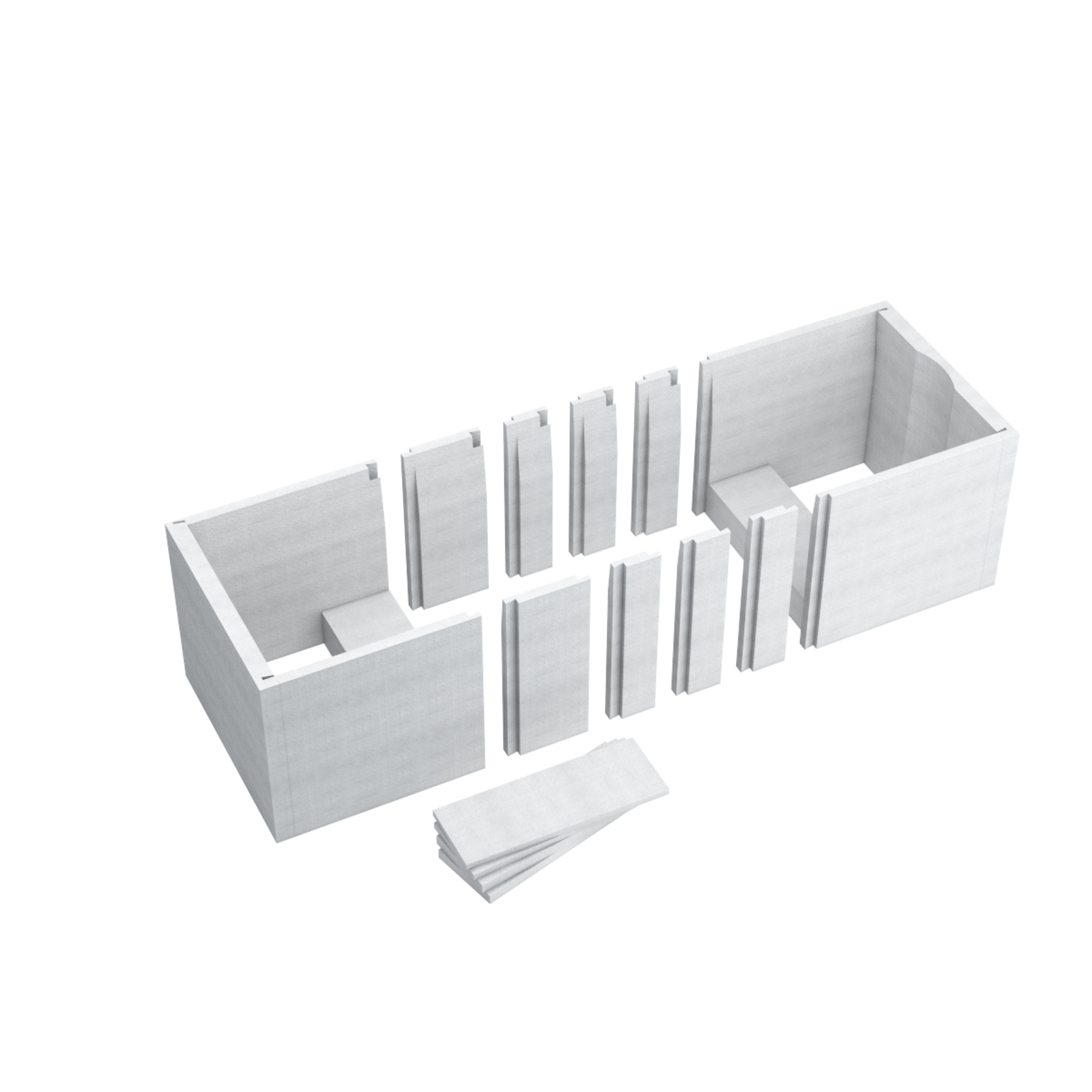 Schedpol Stabilsound supporto in polistirolo 1.028/W