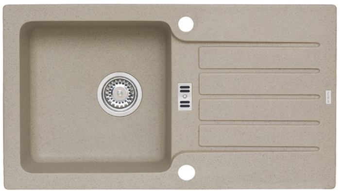 Alveus Niagara lavello in granito 77.5x43 cm beige 1123055