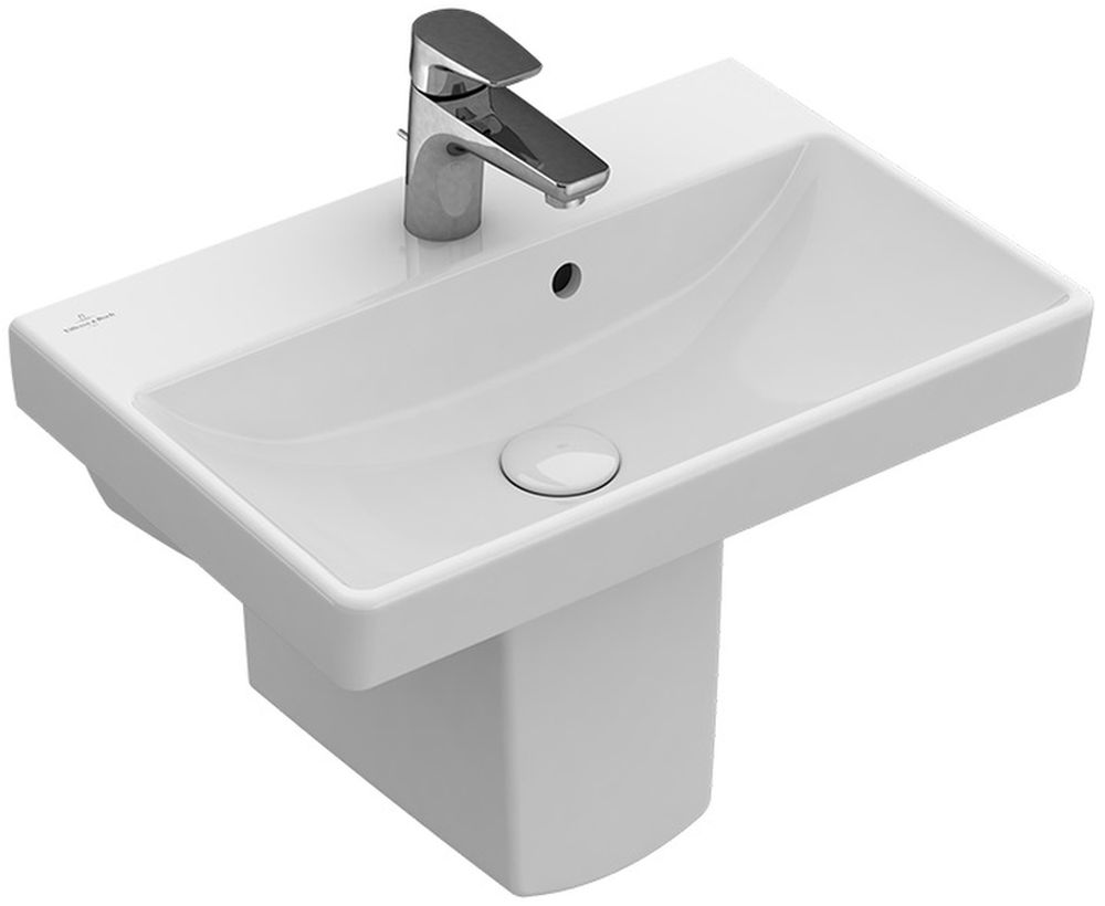 Villeroy & Boch Avento lavabo 55x37 cm rettangolare a parete-da mobile bianco 4A005501