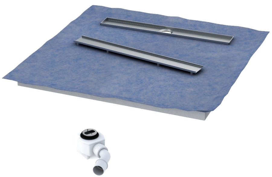Schedpol Base piatto doccia sottopiastrelle 100 cm 10.003/OLKB