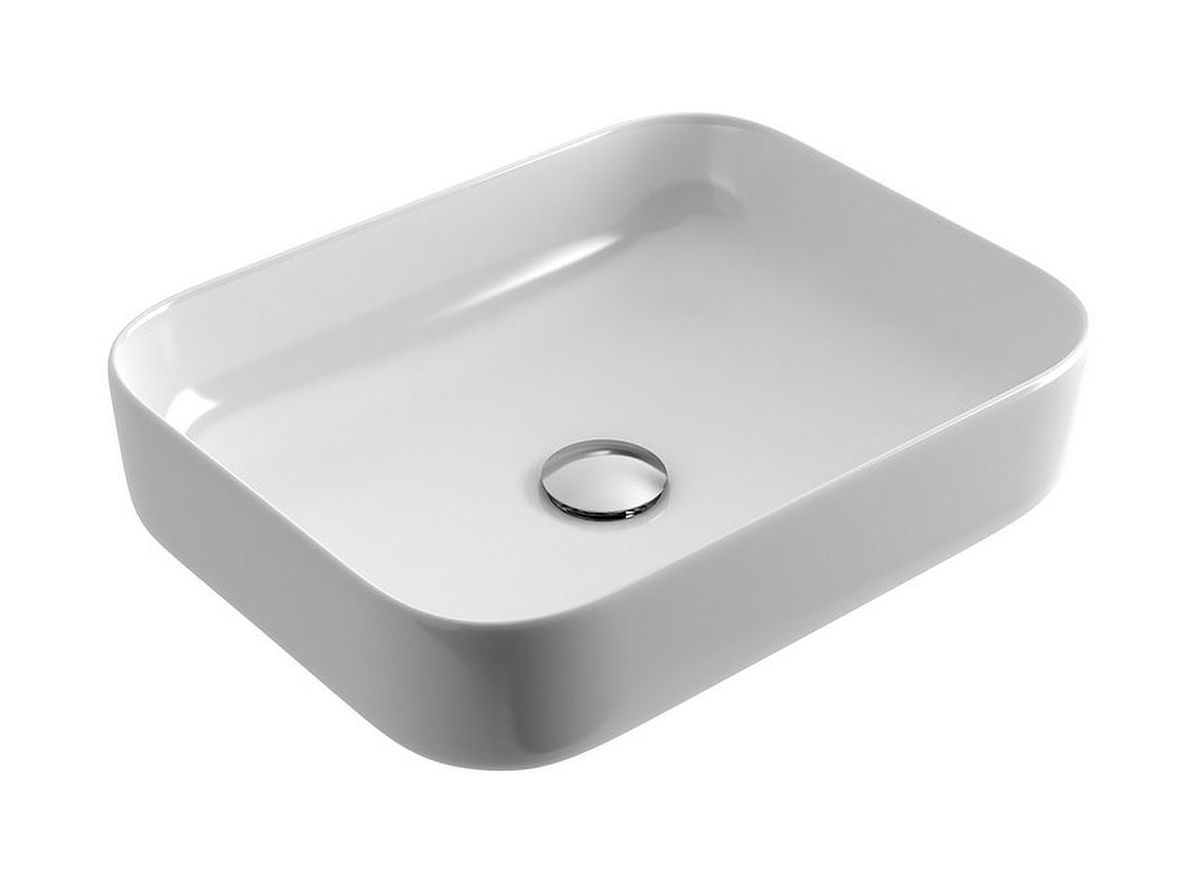 Actima Cori lavabo 51x40 cm rettangolare da appoggio bianco CEAC.2401.WH