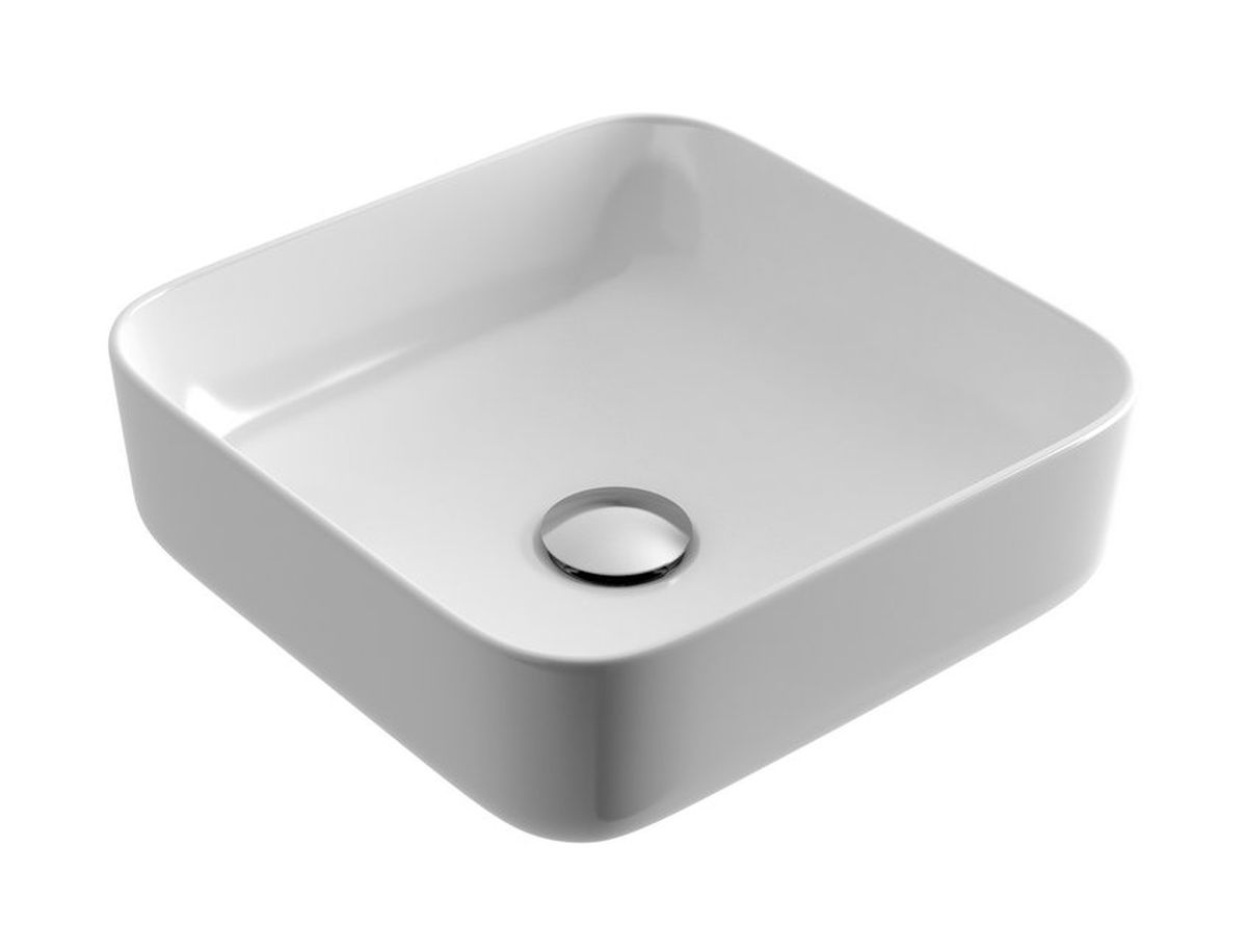 Actima Cori lavabo 38.5x38.5 cm quadrata da appoggio bianco CEAC.2201.WH