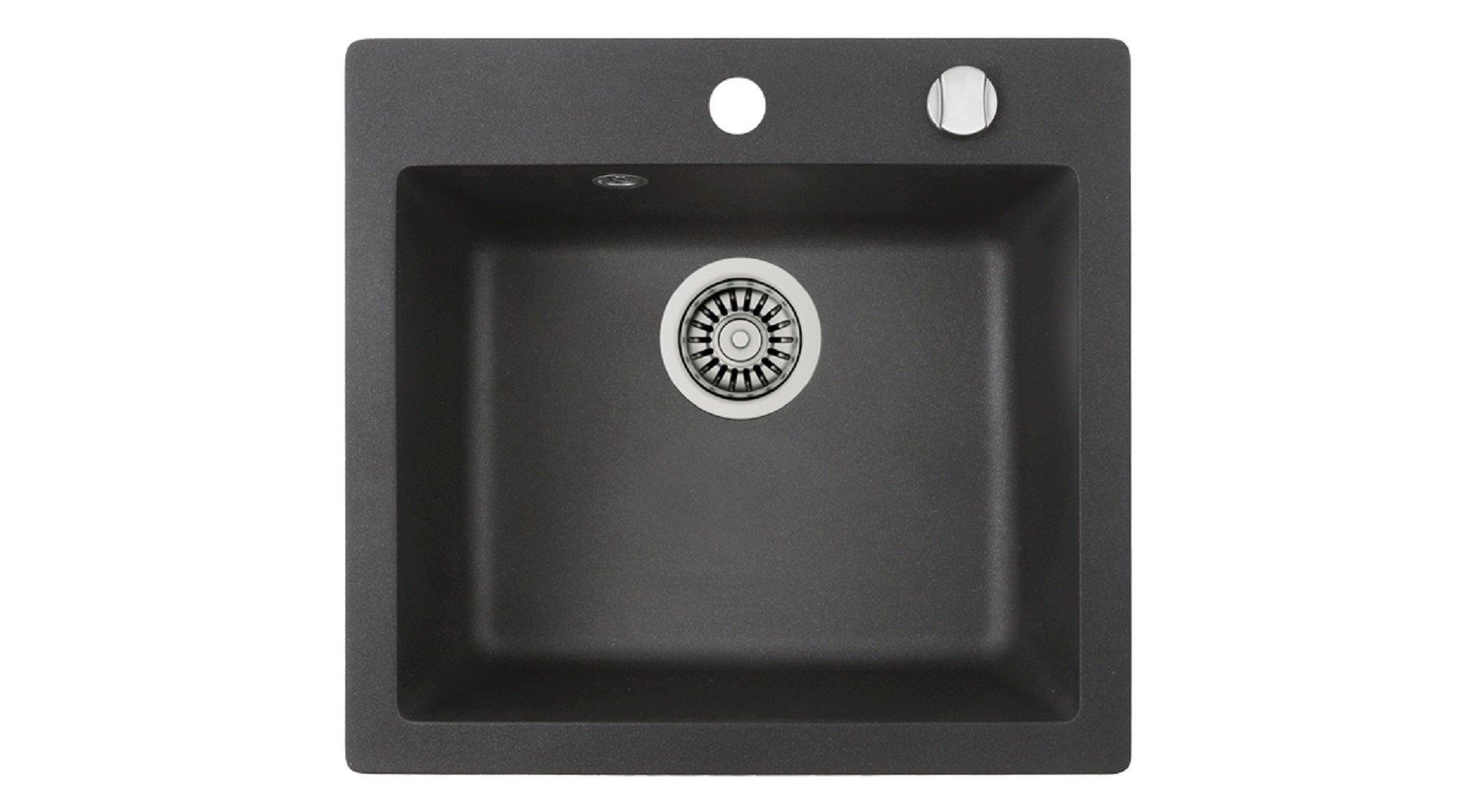 Teka Clivo lavello in granito 49x45.5 cm grigio/grafite/inox 40148010