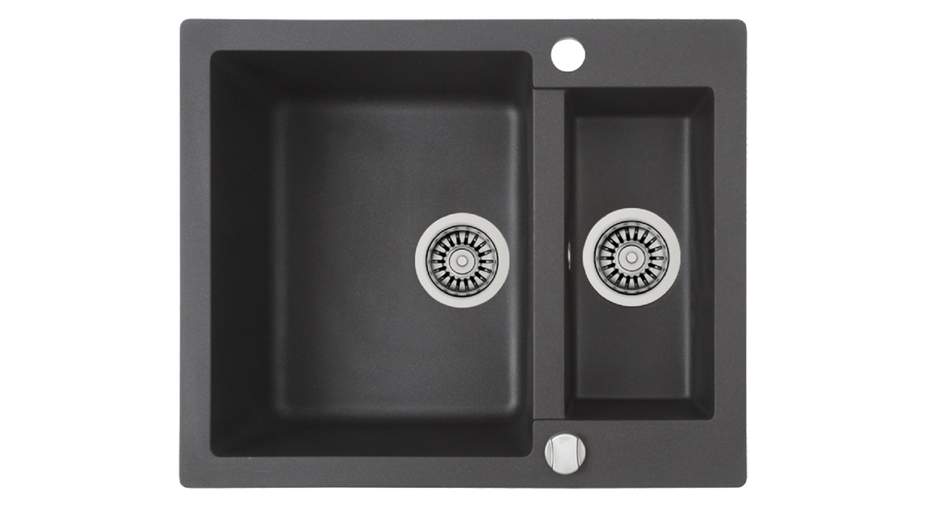 Teka Clivo lavello in granito 61x49.5 cm grigio/grafite/inox 40148030