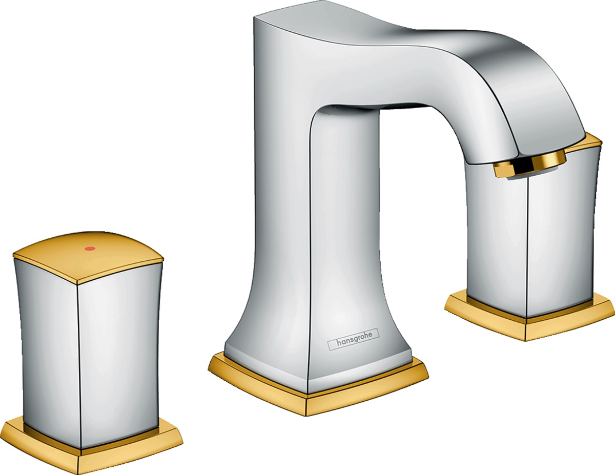 Hansgrohe Metropol Classic rubinetto per lavabo verticale cromo-oro 31304090