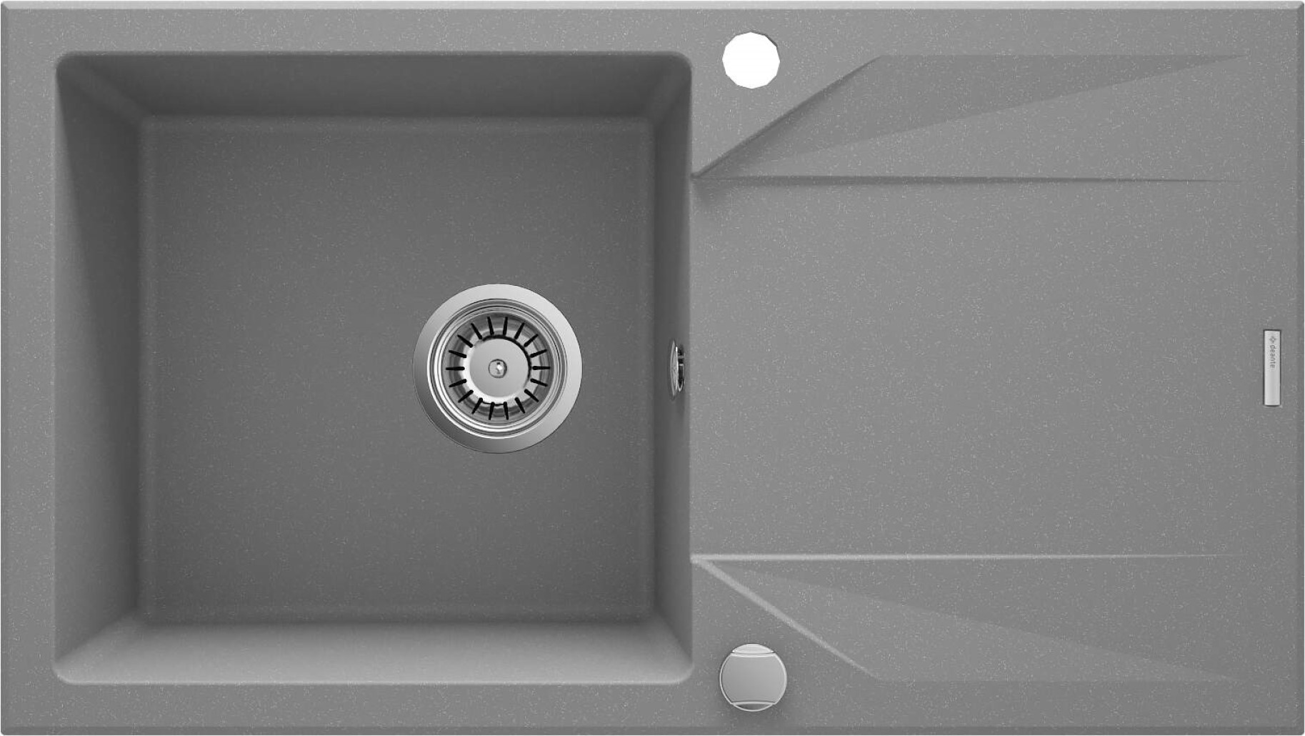 Deante Evora lavello in granito 78x44 cm grigio/grafite/inox ZQJ_S113