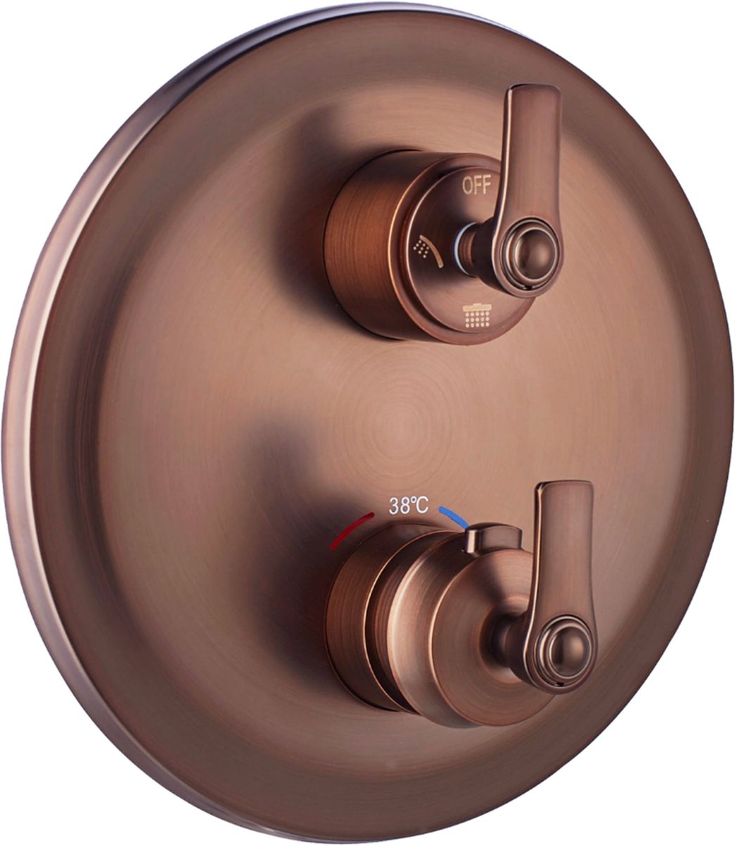 Omnires Armance rubinetto per vasca e doccia da incasso con termostato rame AM5238/6ORB