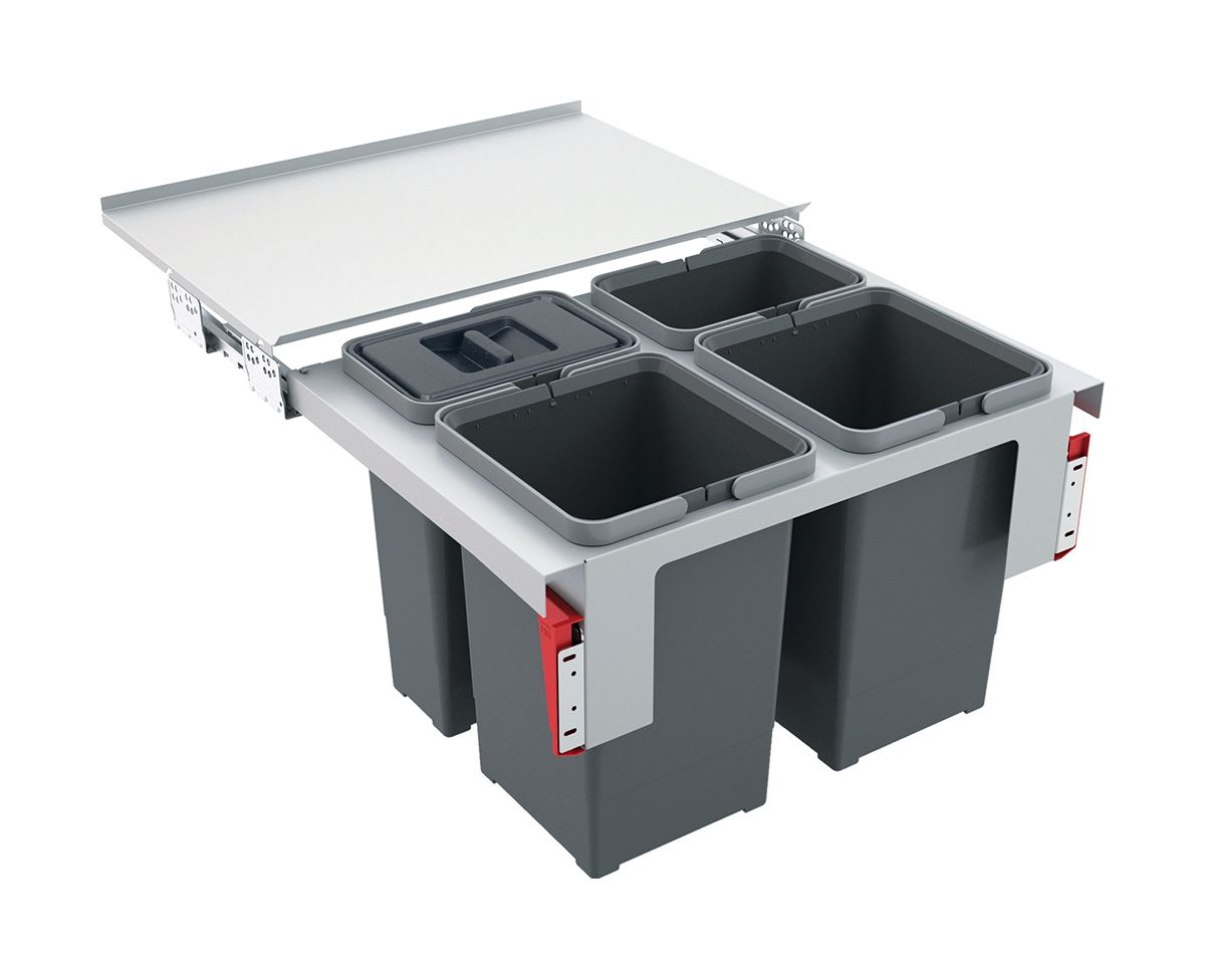 Franke Garbo contenitore per rifiuti 40 l acciaio-grigio 121.0200.676