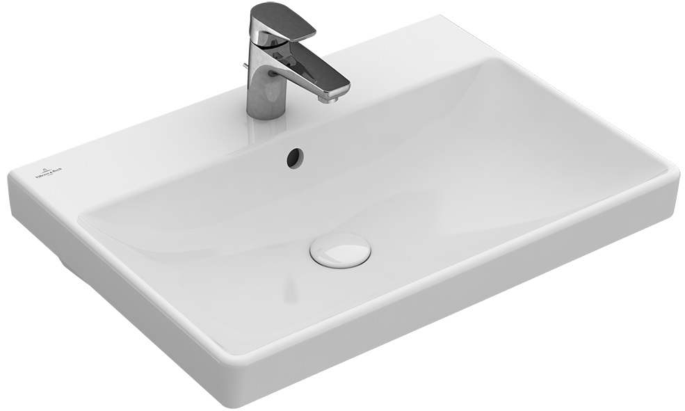 Villeroy & Boch Avento lavabo 65x47 cm rettangolare a parete-da mobile bianco 41586501