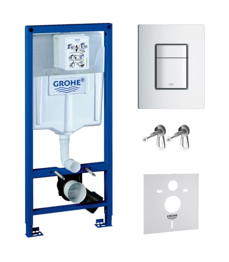 Set modulo di installazione Grohe Rapid SL 38539001, placca di comando Grohe Skate 38732P00