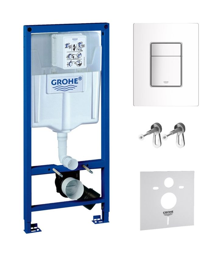 Set modulo di installazione Grohe Rapid SL 38539001, placca di comando Grohe Skate 38732SH0