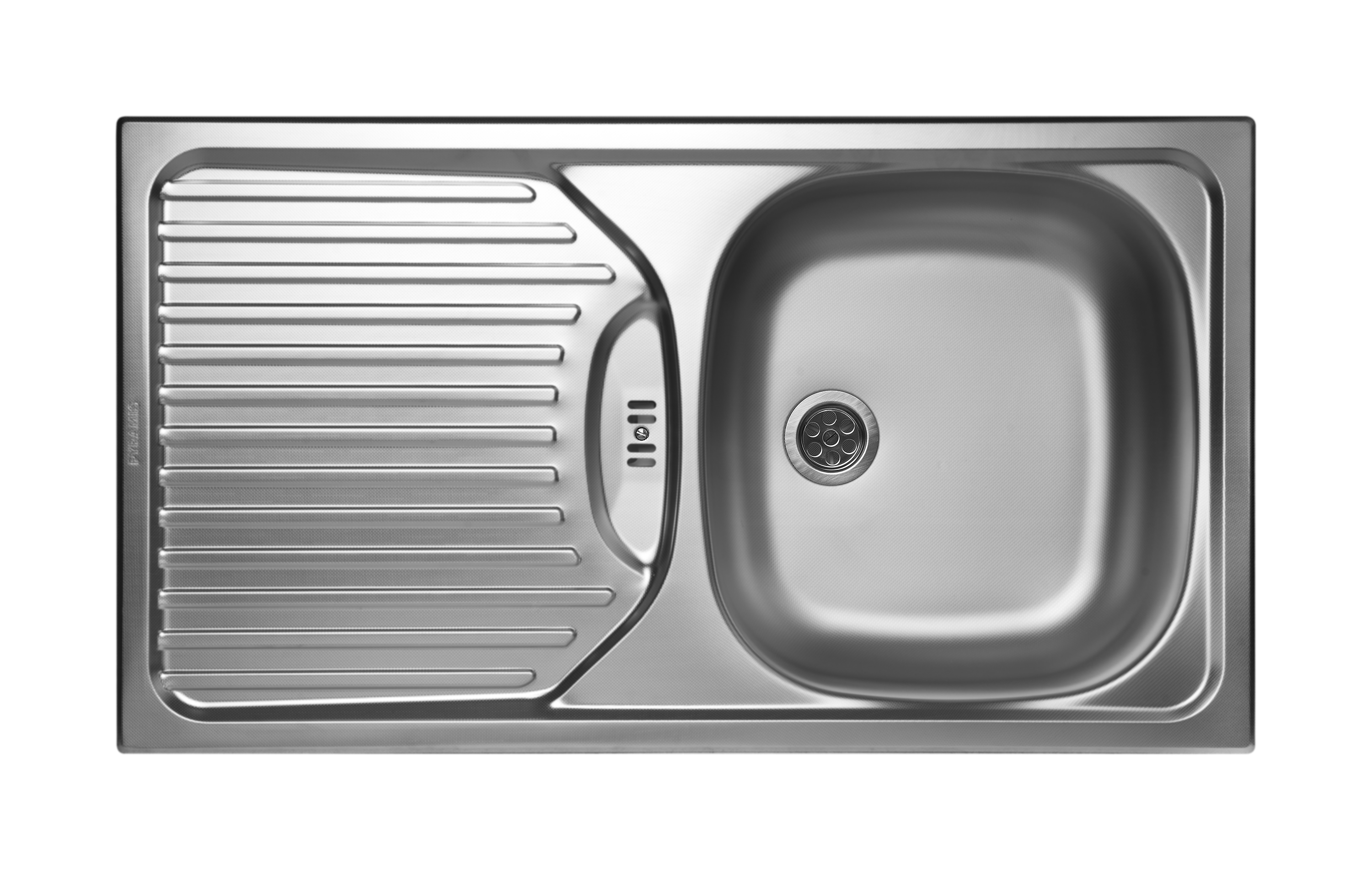 Pyramis ET 78 lavello in acciaio 78x43.5 cm 100139001