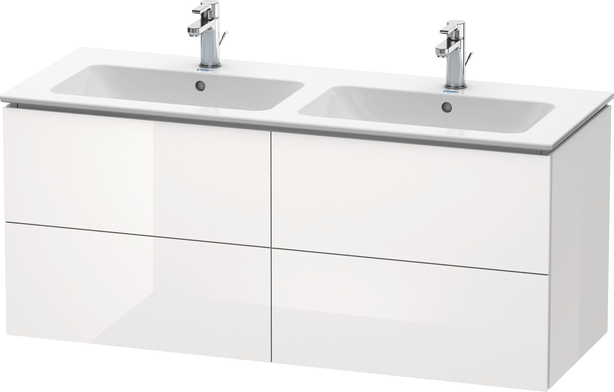 Duravit L-Cube armadietto 129x48.1x55 cm sottolavabo sospeso bianco LC625902222