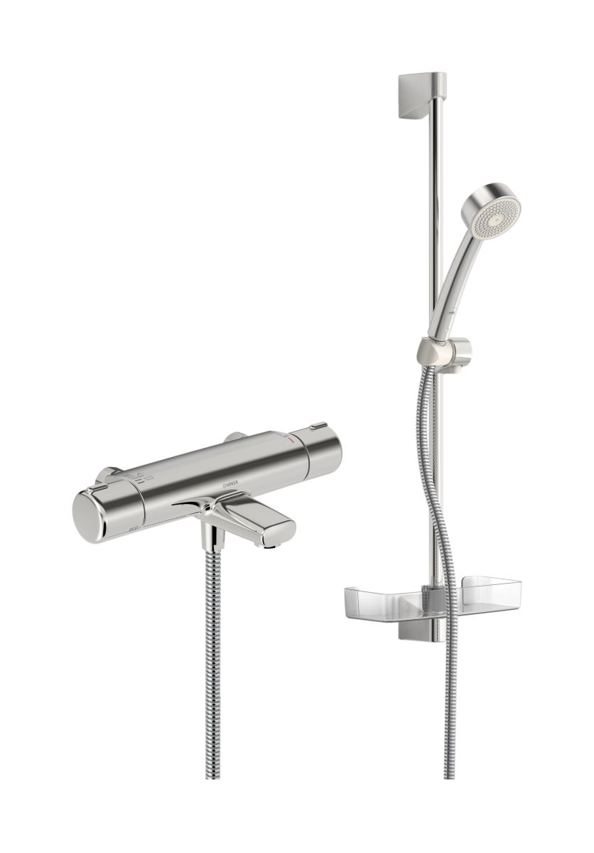 Oras Nova set per vasca e doccia a parete con termostato cromo 7448