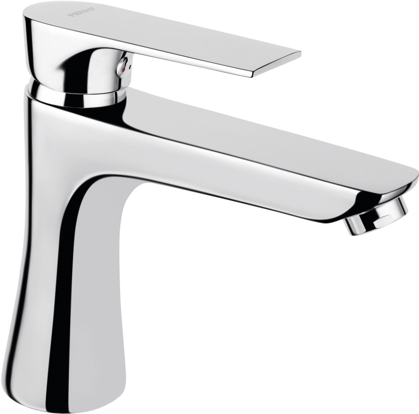 Ferro Algeo Square rubinetto per lavabo verticale cromo BAQ2