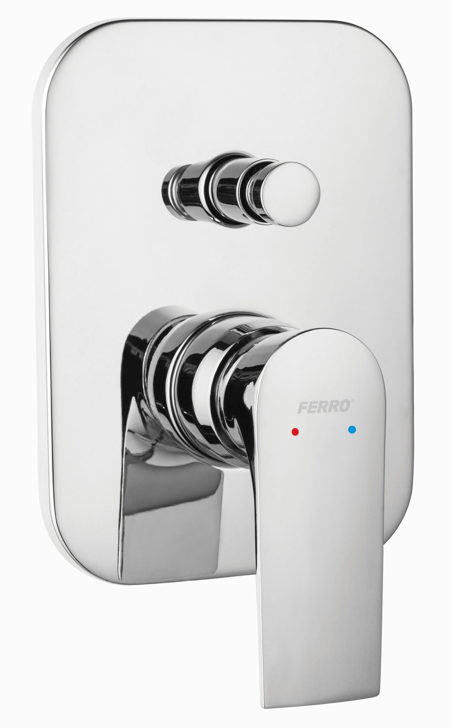 Ferro Algeo Square rubinetto per vasca e doccia da incasso cromo BAQ7P