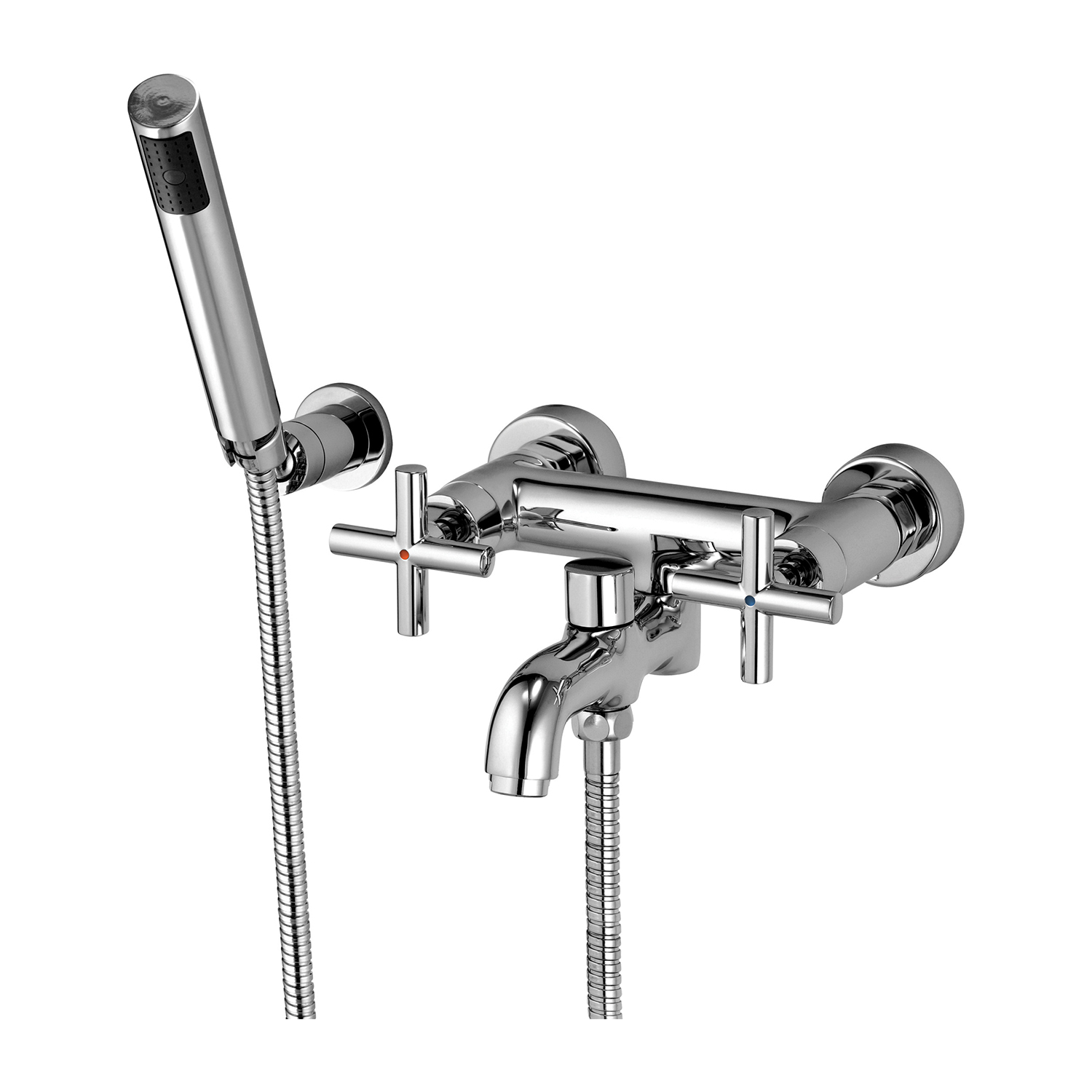 Omnires Modern rubinetto per vasca e doccia a parete cromo C304CR