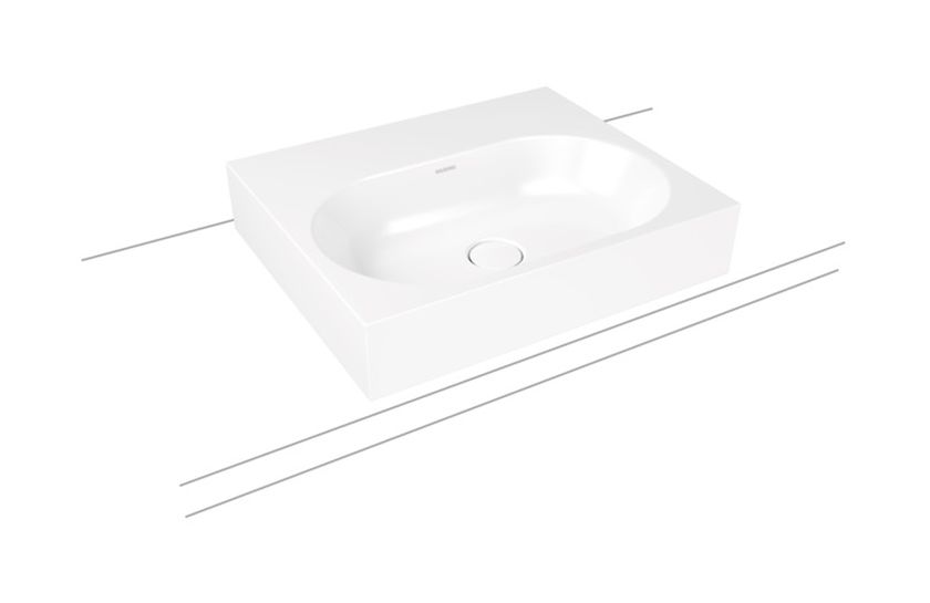 Kaldewei Centro lavabo 60x50 cm rettangolare da appoggio bianco 903006013001