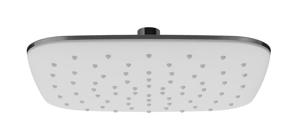 Ravak soffione doccia 25x25 cm quadrata cromo-bianco X07P347